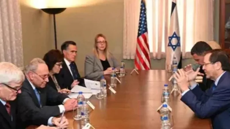 Իսրայելի նախագահը հանդիպել է ամերիկացի սենատորների հետ