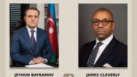 Բայրամովը Հայաստանի հետ խաղաղության գործընթացը քննարկել է Մեծ Բրիտանիայի ԱԳ նախարարի հետ