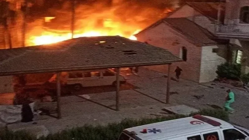 Images: Israel Strikes Gaza Hospital, Over 500 Casualties Reported