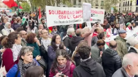 ՏԵՍԱՆՅՈՒԹ. «Սա պատերազմ չէ, սա ցեղասպանություն է». բազմահազարանոց ցույց Մադրիդում