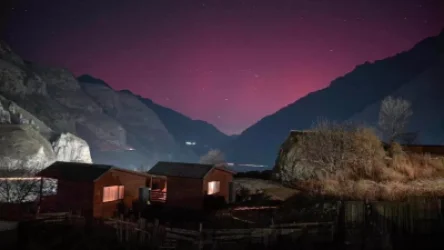 Լուսանկարներ. Բևեռափայլ` Վրաստանի երկնքում