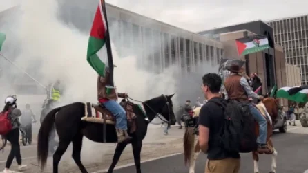 ՏԵՍԱՆՅՈՒԹ. Բողոքի ցույց` ձիերով և կովբոյական հագուստով