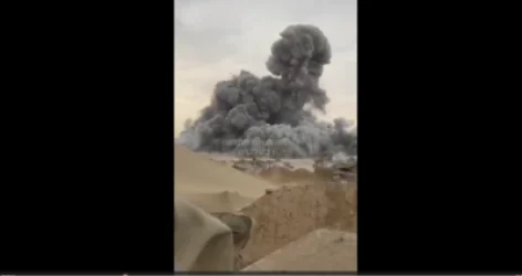 ՏԵՍԱՆՅՈՒԹ. Կադրեր` Գազայի հատվածում խորհրդարանի շենքի ռմբակոծությունից