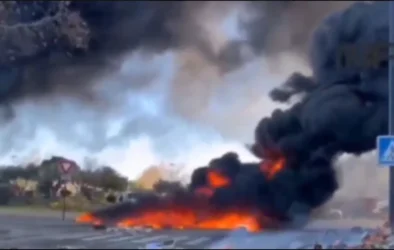 ՏԵՍԱՆՅՈՒԹ․ Ֆրանսիացի ֆերմերների ցույցը․ ամենուր ավերածություններ են, հրդեհներ