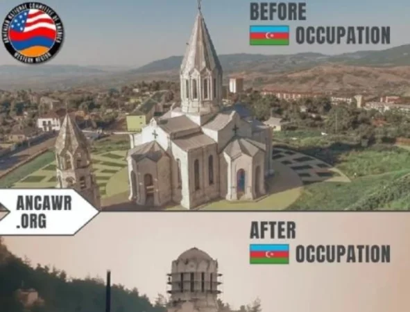 ԼՈՒՍԱՆԿԱՐՆԵՐ. Արցախն օկուպացնելուց առաջ և հետո․ ադրբեջանցիները ոչնչացնում են հայկական հուշարձանները