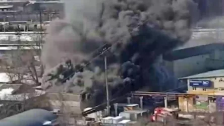 ՏԵՍԱՆՅՈՒԹ. Այրվում է շինարարական շուկա. հրդեհը կարող է տարածվել հարևան շենքերի վրա. ՌԴ