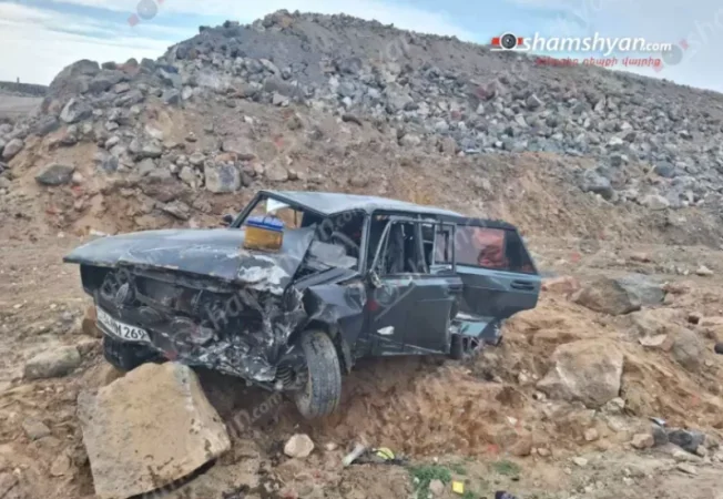 33-ամյա վարորդը «ՎԱԶ 2107»-ով, մի քանի պտույտ շրջվելով, բախվել է քարերին