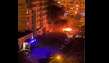 ՏԵՍԱՆՅՈՒԹ. Բելգորոդում աշխատում է ՀՕՊ–ը. հրդեհվել է ավտոմեքենա