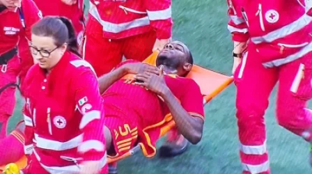 «Ռոմայի» պաշտպանը խաղի ժամանակ վայր է ընկել, նրան տեղափոխել են պատգարակով