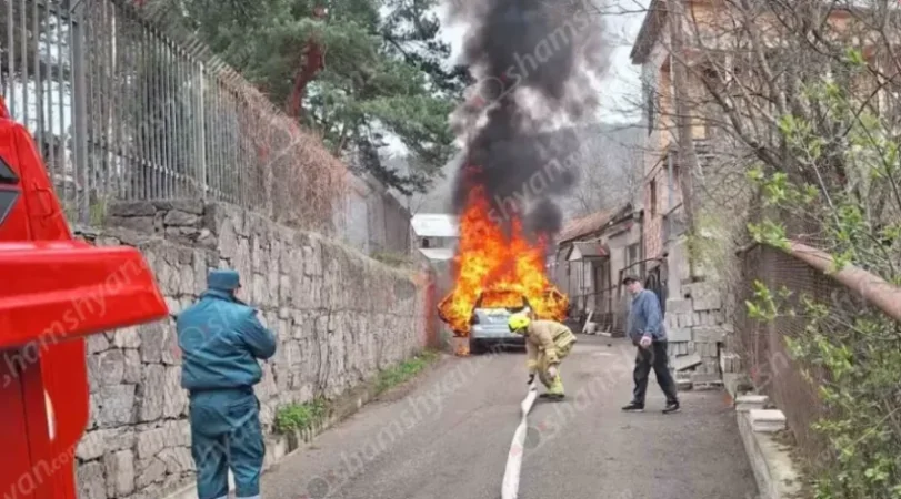 Խոշոր հրդեհ՝ Դիլիջանում․ ավտոմեքենա է այրվել, կրակը տեսանելի էր մի քանի հարյուր մետրից