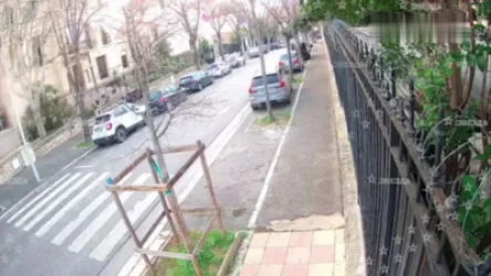 Տղամարդը մոլոտովի կոկտեյլներ է նետում Մարսելում ՌԴ հյուպատոսության տարածքի վրա