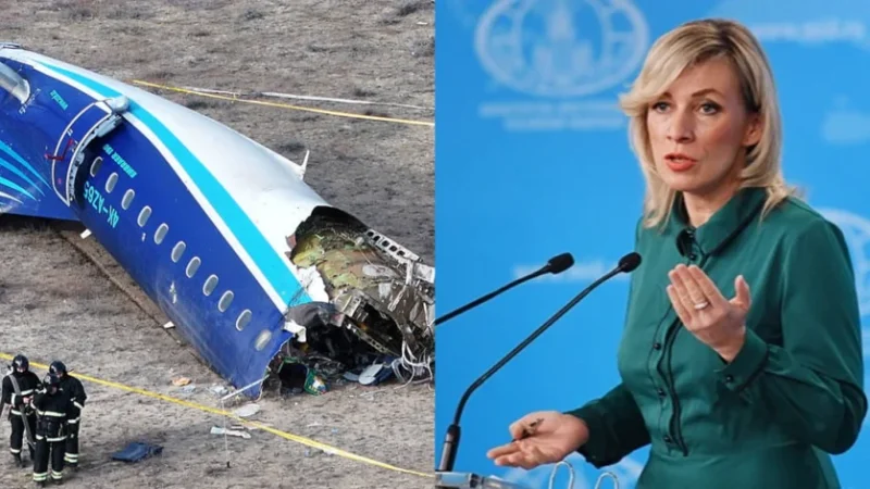 Զախարովայի արձագանքը՝  ադրբեջանական AZAL  ինքնաթիռի կործանման հետաքննությանը