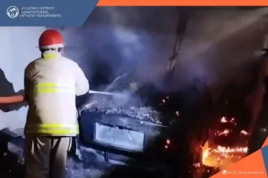 Հրդեհ ավտոտնակում՝ մեքենան  այրվել է. կա տուժած