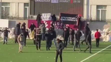 Ֆորս-մաժորային իրավիճակ «Գանձասար»-«Արարատ» ֆուտբոլային հանդիպման ժամանակ