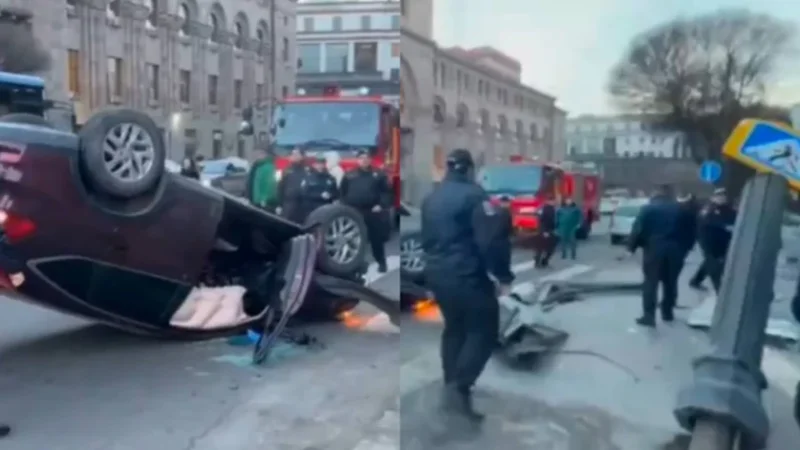 Ավտովթար՝ Հանրապետության հրապարակում. կա տուժած