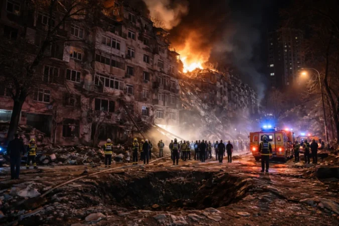 Կիևը ենթարկվել է զանգվածային հարձակման