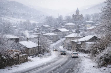 Հայաստանի մի շարք շրջաններում թույլ ձյուն է տեղում