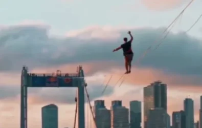 ՏԵՍԱՆՅՈՒԹ. Էստոնացի ակրոբատը դարձել է առաջին մարդը, ով օդում ձգված պարանի վրայով  քայլել է աշխարհի մի ծայրից մյուսը