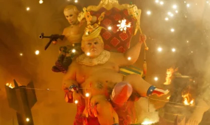 Իսպանիայում այրել են Թրամփի, Պուտինի և Նեթանյահունի քանդակը