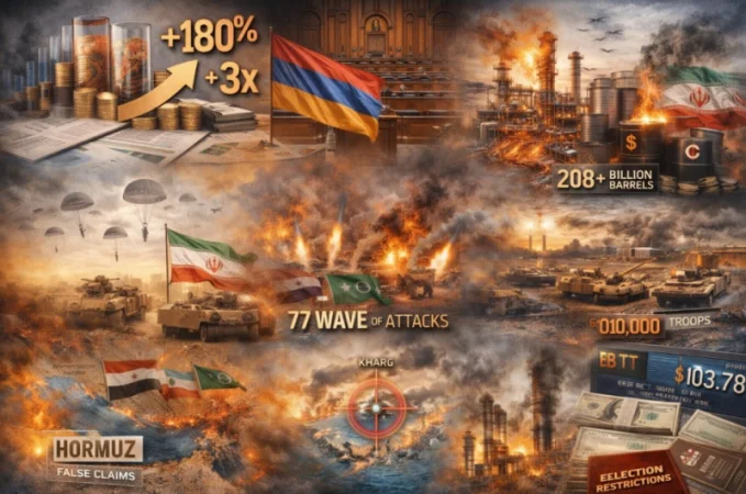 Լուրերը մեկ տողով. Իրանի հզորությունը թվերով. հորմուզի շուրջ լուրերը հերքվում են. Եվրոպան լուռ խաղացող է. պատերազմի գինը