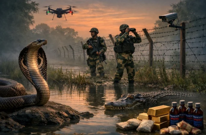 Հնդկաստանը կարող է իր սահմանները պաշտպանել օձերով և կոկորդիլոսներով