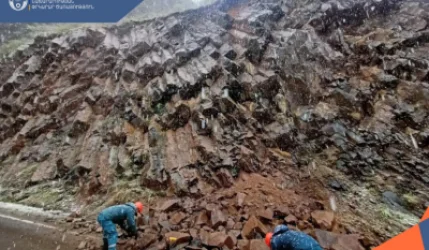 Քարաթափում՝ Վանաձոր-Ալավերդի ավտոճանապարհին․ ճանապարհը միակողմանի փակվել է 