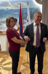 ՏԵՍԱՆՅՈՒԹ. Կադրեր` Սամվել Կարապետյանը ուղերձի նկարահանումից