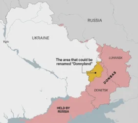 Ուկրաինան առաջարկել է Դոնբասի մի մասն անվանել «Դոնիլենդ»՝ ի պատիվ Թրամփի. NYT