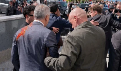 ՏԵՍԱՆՅՈՒԹ. Բեռլինում Իրանի վերջին շահի որդու վրա ներկ են լցրել