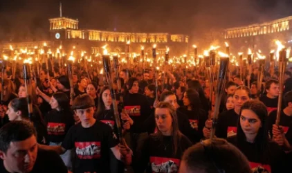 Ջահերով երթը մեկնարկեց «Պայքարը շարունակվում է» կարգախոսի ներքո