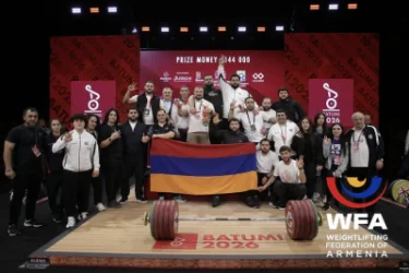 ՀՀ ծանրամարտի տղամարդկանց ընտրանին լավագույնն է Եվրոպայի առաջնությունում