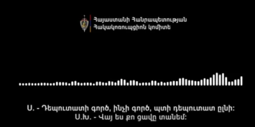 ՍԿԱՆԴԱԼԱՅԻՆ ՁԱՅՆԱԳՐՈՒԹՅՈՒՆ․ «Պտի դեպուտատի գործ լինի»․ Նարեկին կասենք