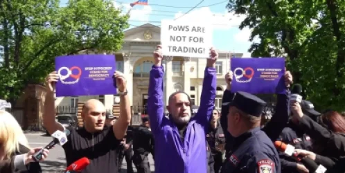 ՏԵՍԱՆՅՈՒԹ. «Freedom, freedom». Բողոքի ակցիա` նախագահականի դիմաց