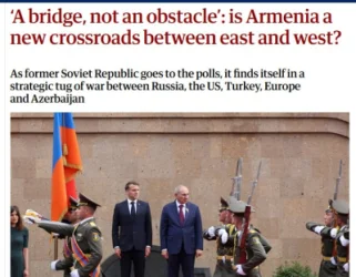 The Guardian․ Հայաստանը կարող է դառնալ Եվրոպան և Ասիան կապող նոր կամուրջ