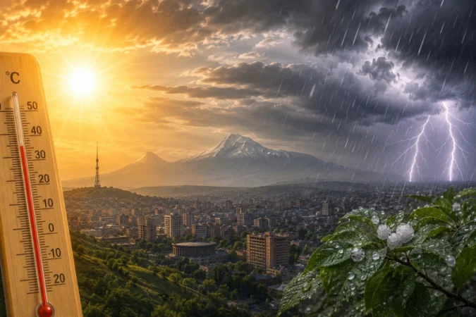 Շոգը վերադառնում է Հայաստան, օդի ջերմաստիճանը կբարձրանա մինչև 5 աստիճանով