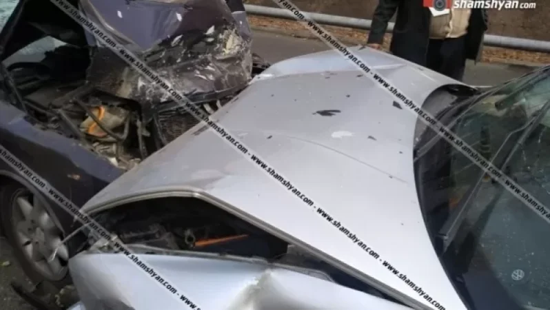 Խոշոր ավտովթար Երևանի Հրազդան կիրճում. ճակատ-ճակատի բախվել են Mercedes-ն ու Volkswagen-ը. կան վիրավորներ