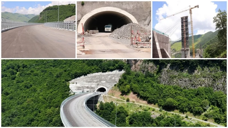 Վրաստանում ավարտվել է դեպի Լարս տանող նոր թունելի 5 կամուրջներից մեկի շինարարությունը