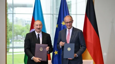 Ադրբեջանն ու Գերմանիան ստորագրել են ռազմավարական գործընկերության համատեղ հռչակագիր