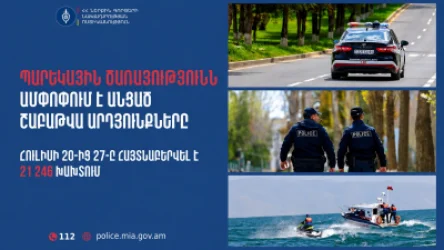 Մեկ շաբաթում՝ 481 ոչ սթափ վարորդ․ պարեկները հայտնաբերել են ավելի քան 21 հազար խախտում
