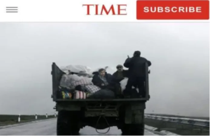 Արցախից բռնի տեղահանվողների լուսանկարը՝ «TIME»-ի տարվա թոփ 100 լուսանկարներում
