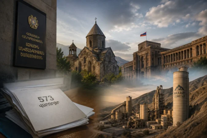 19:00 Լուրերը մեկ տողով. ԱԱԾ-ի 573 վարույթը, Եկեղեցի–իշխանություն նոր լարվածությունը, «Արարատցեմենտի» գործ