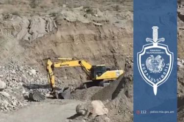 5,5 Thousand Cubic Meters of Mineral Material and Loaded Trucks: Illegal Extraction Case Discovered in Meghri