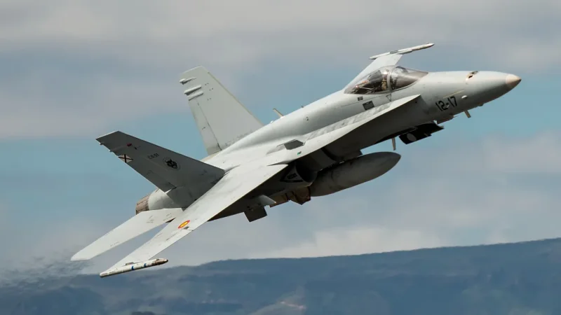 NATO's F-18 Downs UAV in Romanian Skies