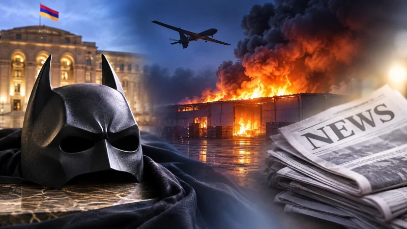 10:00 News in Brief: Tsarukyan Becomes 'Batman', Drone Strikes Warehouse in Moscow Region