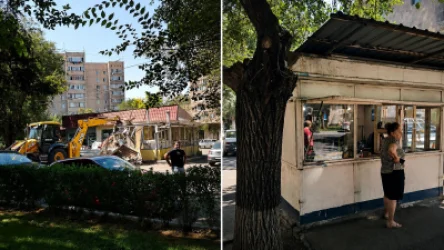 Ла́рвированная ситуация на улице Шинерван. Демонтируются киоски и автопарковки