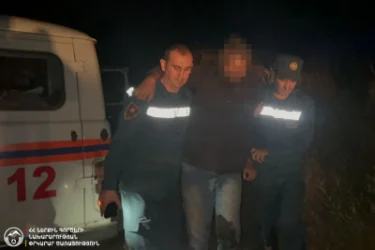 Փրկարարները դժվարանցանելի տեղանքից դուրս են բերել քաղաքացուն
