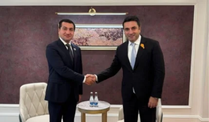 Alen Simonian and Hikmet Hajiyev Meet in Bishkek