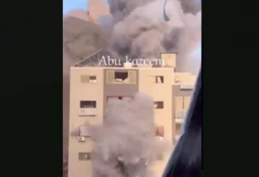 ՏԵՍԱՆՅՈՒԹ․ Բնակելի շենքի վրա իսրայելական հրթիռի ընկնելու պահը