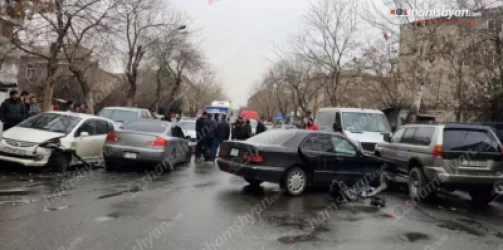 Խոշոր ավտովթար Երևանում