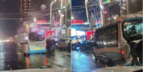 Տիգրան Մեծ պողոտա. ավտոբուսի անիվները թռան վրից